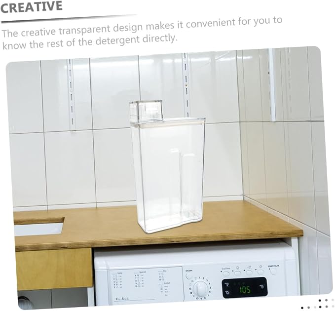 2Pcs Transparent Lotion Bucket for Laundry Detergent Storage Durable and - Image 8