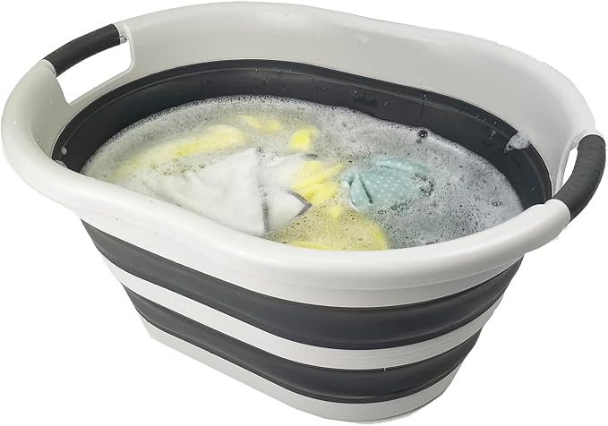 SAMMART 36L Collapsible Plastic Laundry Basket - Image 6