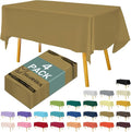 Disposable Plastic Tablecloth 54x108 Inch Rectangle by Hereisa