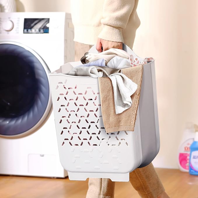 Laundry Basket Collapsible Laundry Hamper 2 Packs Clothes Hamper Portable Dirty - Image 5