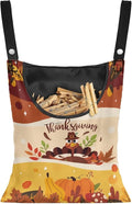 Thanksgiving Turkey Clothesline Peg Organizer Storage Bags Dust-Proof Clothes by Psesaysky