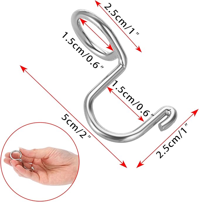 Sumnacon Hanger Hooks 30 Pcs Clothes Hanger Hook - Image 4