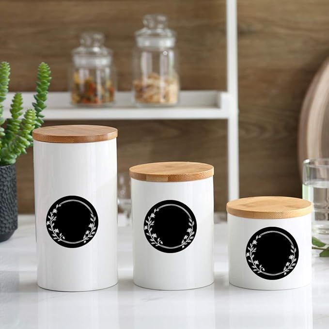 2 Inch 250 Pcs Round Chalkboard Stickers Spice Labels Stickers - Image 4