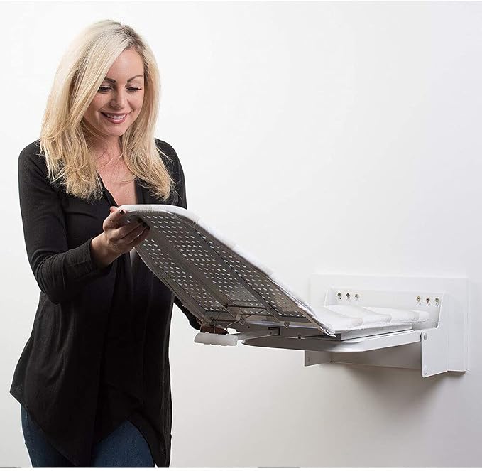 Folding Ironing Board, Wall Mounted Ironing Board, 180° Rotary Folding - Image 6