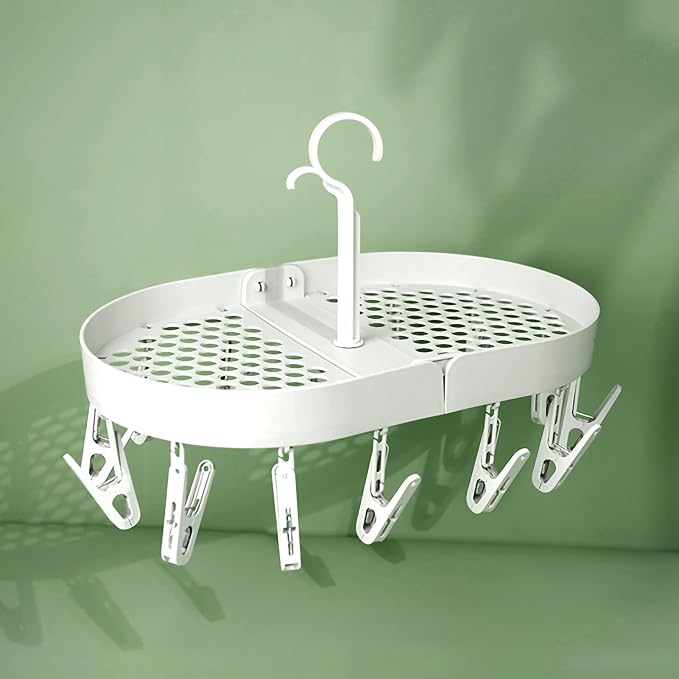 Pilipane Hanging Laundry Drip Hanger, Foldable Rotatable Clothe Drying Rack - Image 6