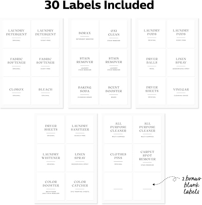 Laundry & Home Organization Labels - Image 8