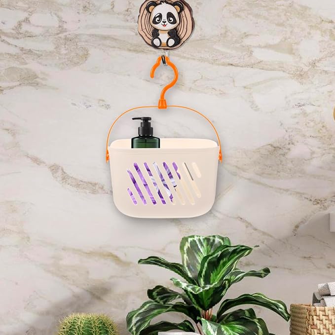 Angoily Small Shower Caddy, Plastic Hanging Basket - Image 8
