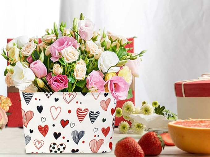 Rectangular Kids Storage Basket, Heart Baskets Organizer.Cute Storage Bin - Image 4