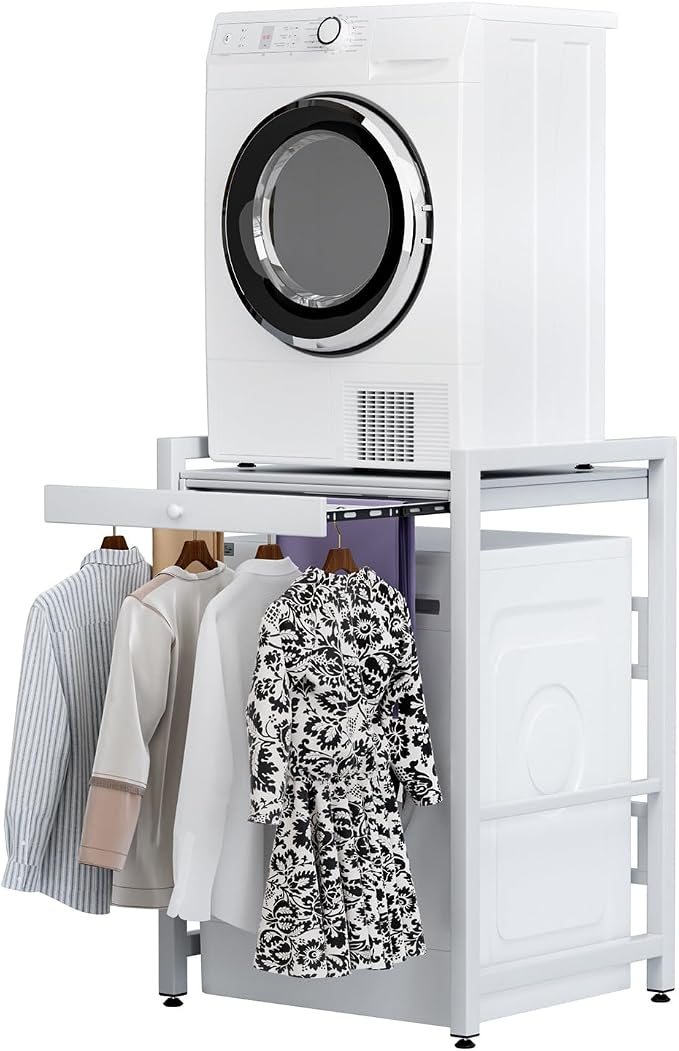 hatleues Over The Washer Storage Shelf, Washing Machine Storage Utility Rack by hatleues