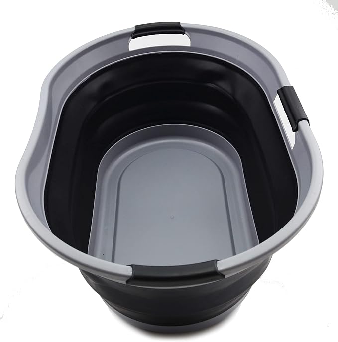 SAMMART 44L Collapsible Plastic Laundry Basket by SAMMART