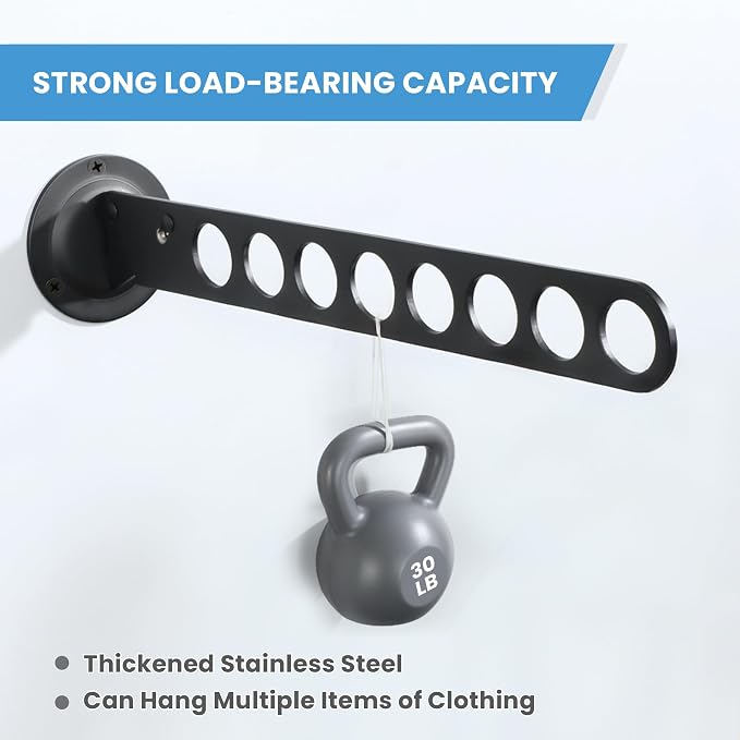 Clothing Racks for Hanging Clothes, Garment Racks Wall Mounted Clothes - Image 5