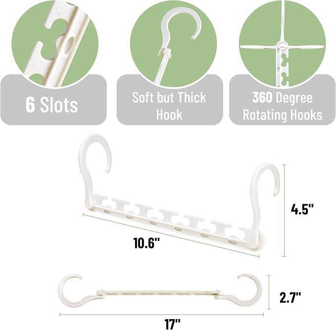 Mr. Pen- Space Saving Hangers for Clothes, Plastic Multi Clothes Hangers Space - Image 3