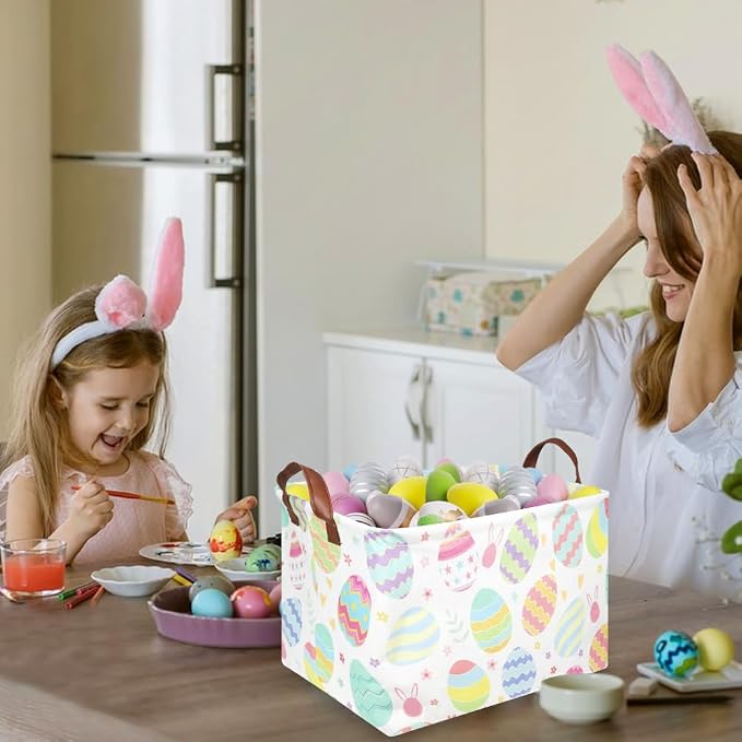 FXOLCSHE Rectangular Easter basket, Dirty laundry basket - Image 5