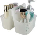 J&V TEXTILES Portable Shower Caddy, Bathroom Organizer Basket, Perfect Size by JVTextiles
