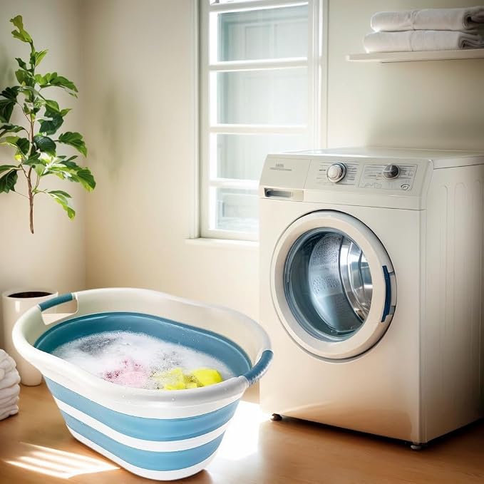 SAMMART 36L Collapsible Plastic Laundry Basket - Image 7
