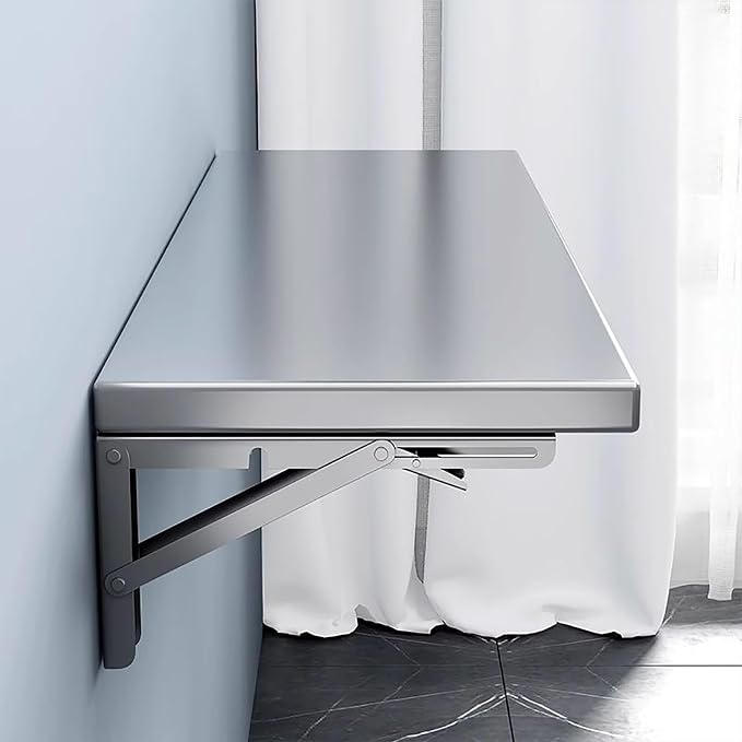 304 Stainless Steel Wall-Mounted Folding Table, Laundry Fold Down Table by Unknown