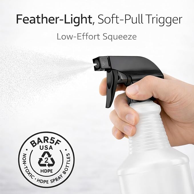Bar5F Chemical-Resistant Spray Bottle – BPA-Free, Adjustable Nozzle - Image 4