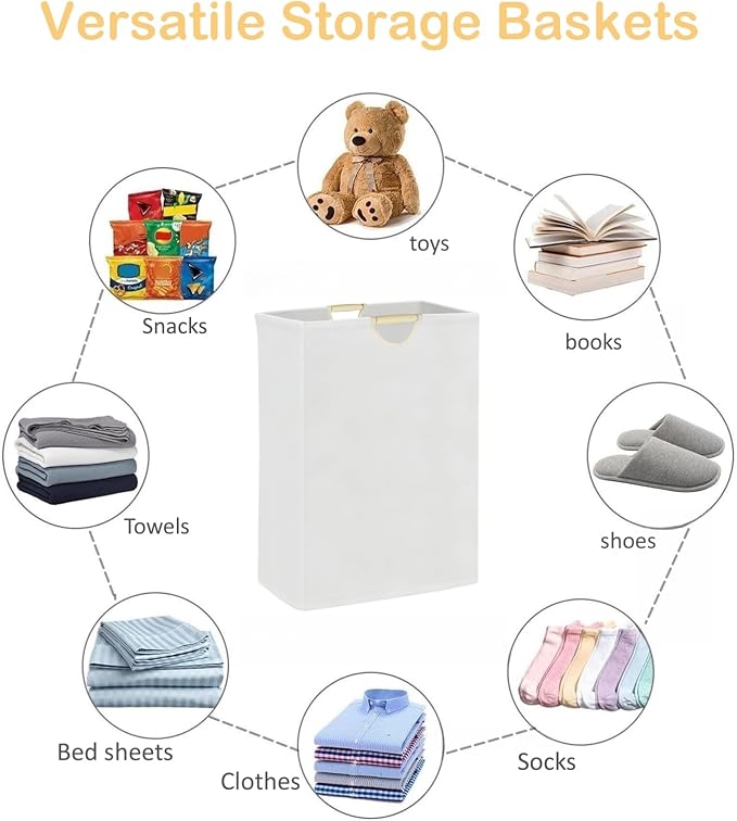 Collapsible Laundry Baskets, Waterproof Clothes Storage Hamper, Laundry Hamper - Image 2