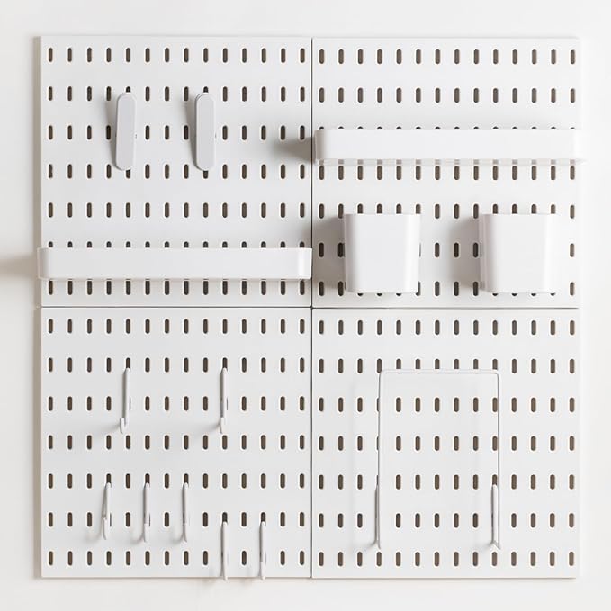 8-Pack 22"x44" Plastic Pegboard Panels Durable Modular Organizer Boards - Image 7