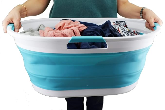SAMMART 44L Collapsible Plastic Laundry Basket - Image 7