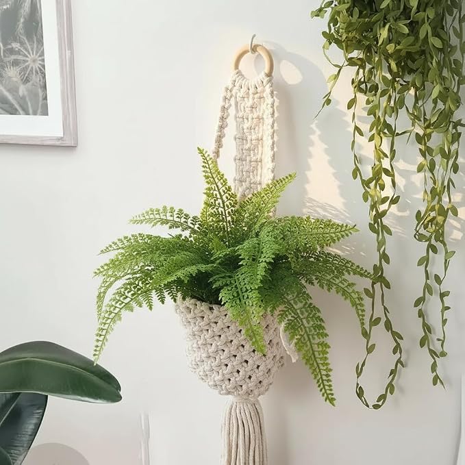 Boho Hanging Wall Basket Indoor - Image 6
