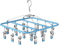 Aluminum Drying Rack with 18 Clips, Windproof Hook, Drip Drying Hanger by Unknown