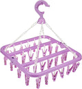 Laundry Hangers with 32 Clips, Clothespin Rack Foldable Laundry Drying Rack by Fanghome