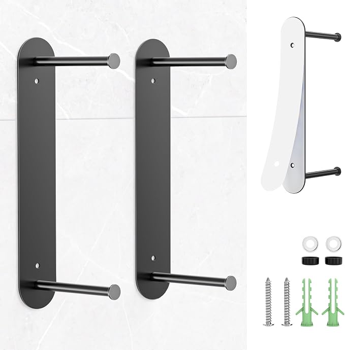 Hanger Holder for Laundry Room, Wall Mounted Clothes Hanger Organizer Stacker by WAYASI