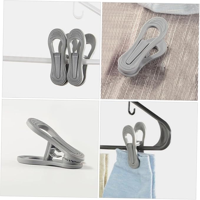 Uonlytech 30 Pcs Wind-Proof Plastic Laundry Clips Hanger Clips - Image 8