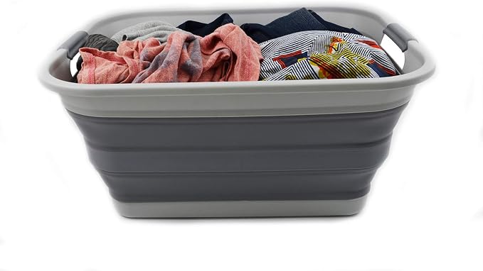 SAMMART 42L Collapsible Plastic Laundry Basket - Image 7