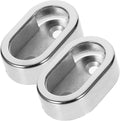 Generic 2pcs Thickened Alloy Closet Rod Holders Rust-Resistant Pole Brackets by Unknown