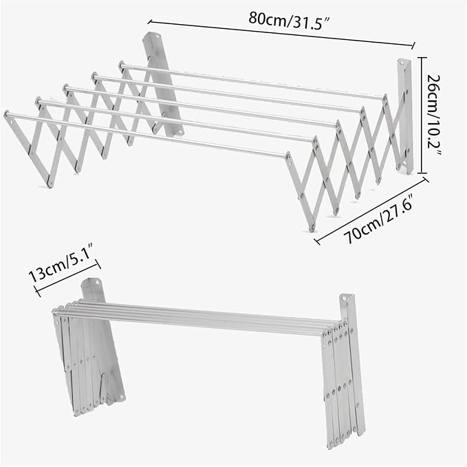 Collapsible Clothes Drying Rack Clothes Dryer Energy Saving Multi-Function - Image 3