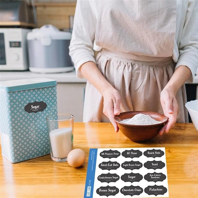 Pantry Labels – 60 Preprinted Easy to Apply Pantry Labels - Image 6