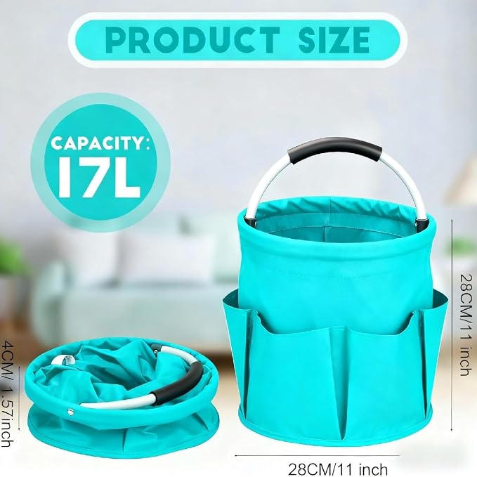 Cleaning Caddy for Cleaning Supplies, 17L Cleaning Supply Caddy - Image 2