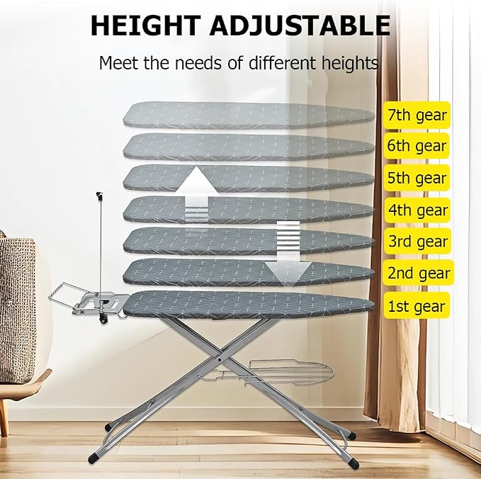 Foldable Ironing Board, Compact and Space Saver Iron Board, Heat Resistant - Image 6