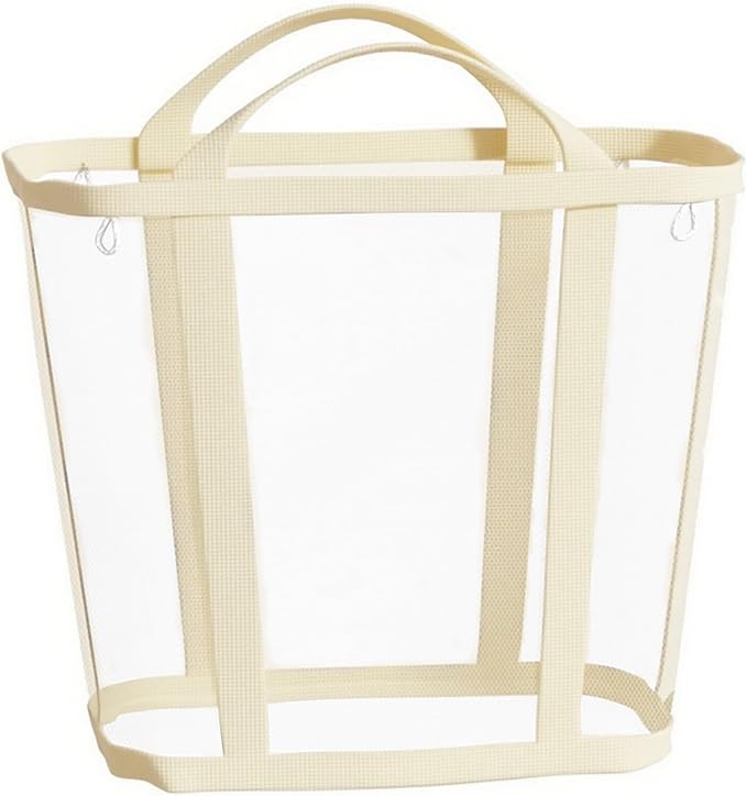 Foldable Laundry Tote, Nylon Mesh Laundry Basket by Msstoodun