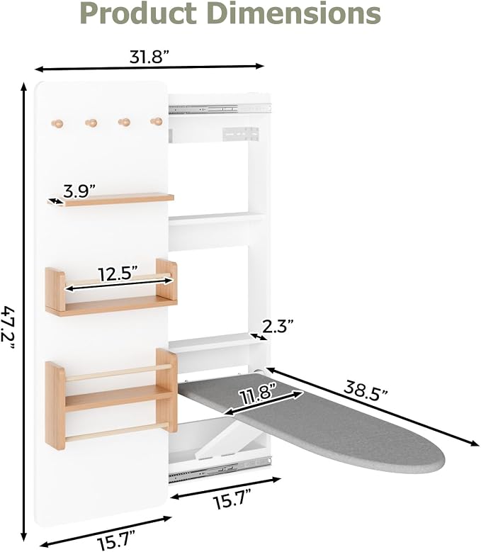 Wall Mounted Ironing Board Cabinet - Image 3