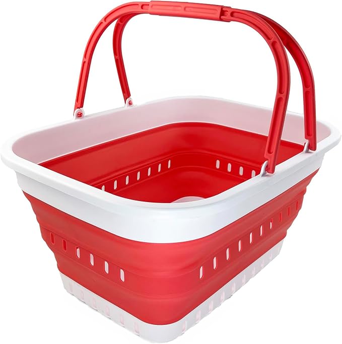SAMMART 26L Collapsible Plastic Laundry Basket by SAMMART