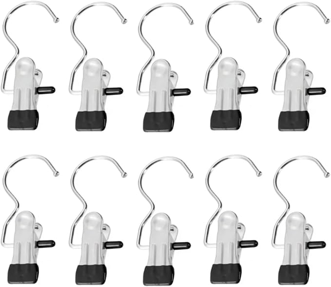 10Pcs 4.5 inch Silver Clothes Pins, Hangers by Unknown