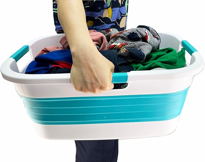 SAMMART 30L Collapsible Plastic Laundry Basket - Image 8