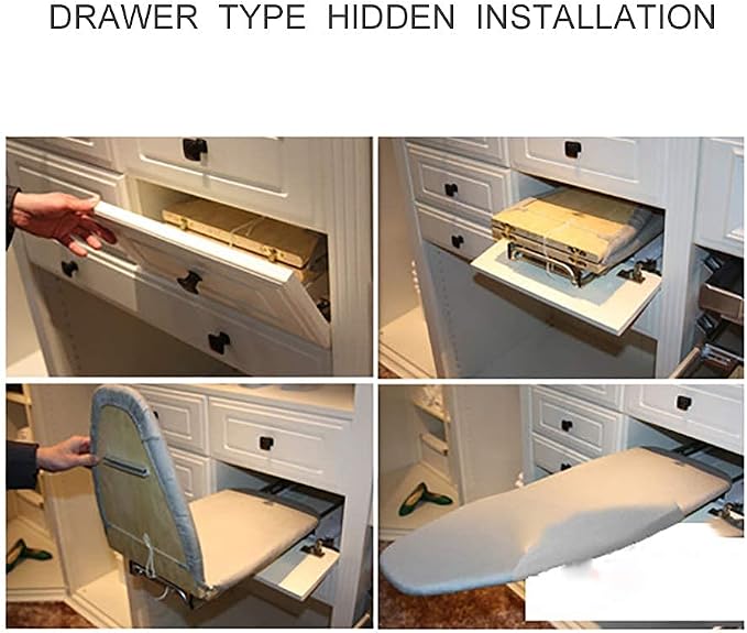 Hiding Ironing Board Foldable Ironing Station in Cabinet - Image 3