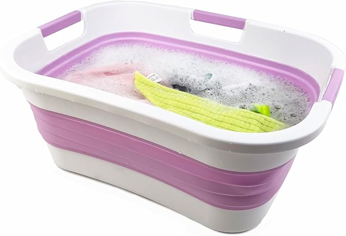 SAMMART 30L Collapsible Plastic Laundry Basket - Image 6