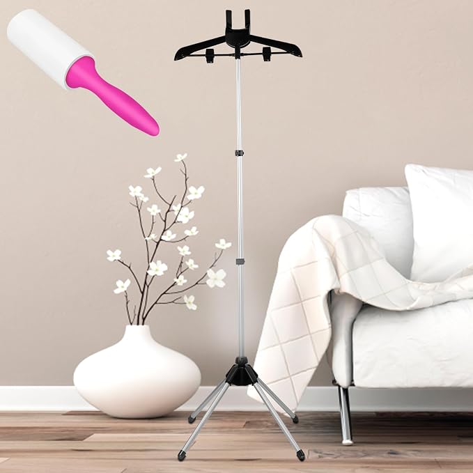 Iron Steamer Stand Rack, Telescopic Garment hanger - Image 7