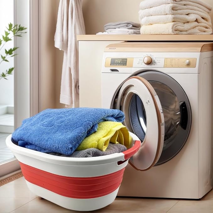 SAMMART 23L Collapsible Plastic Laundry Basket - Image 2