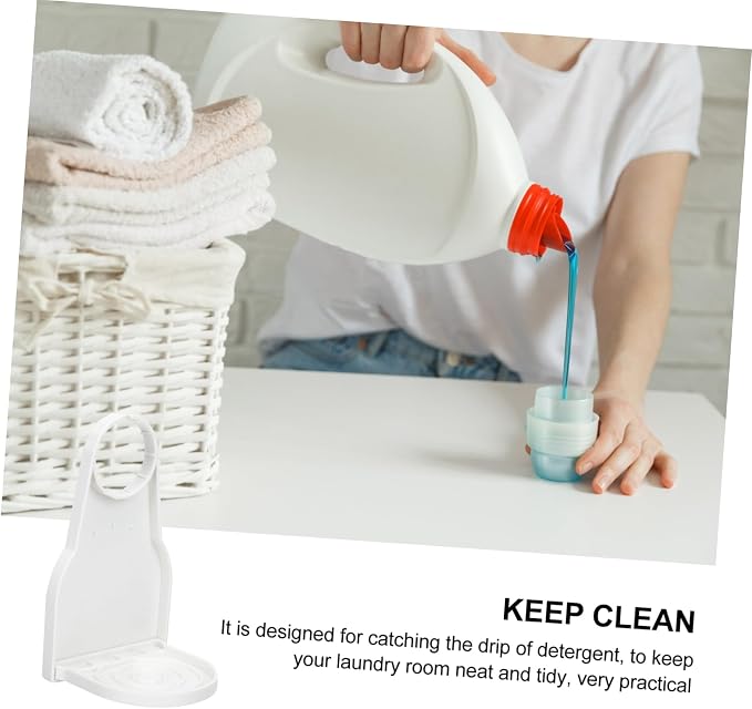 2-Piece Collapsible Laundry Cup Holder Drip Catcher Plastic Drip Tray - Image 5