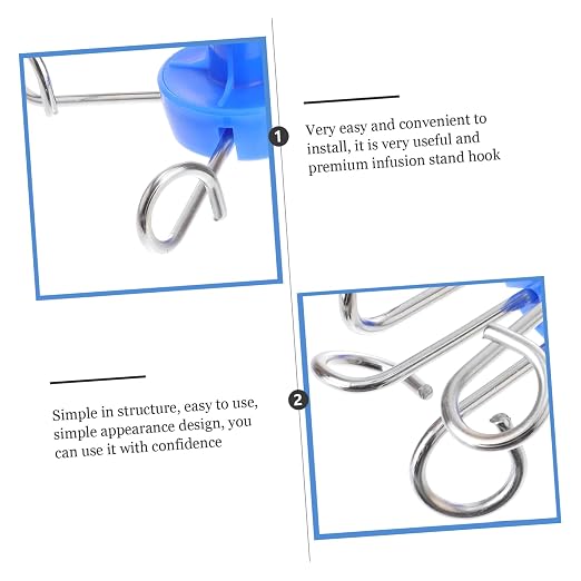 Amosfun Stainless Steel Infusion Stand Hook Reliable Clinic Accessory - Image 8