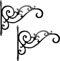 N+A Sunshine Iron Metal Hanging Planter Bracket, 2 Pack Wall Hooks by Unknown