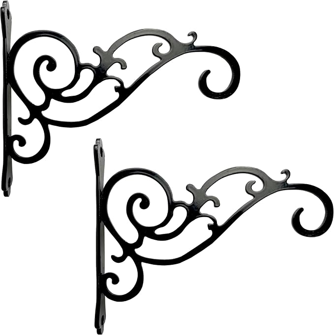 N+A Sunshine Iron Metal Hanging Planter Bracket, 2 Pack Wall Hooks by Unknown
