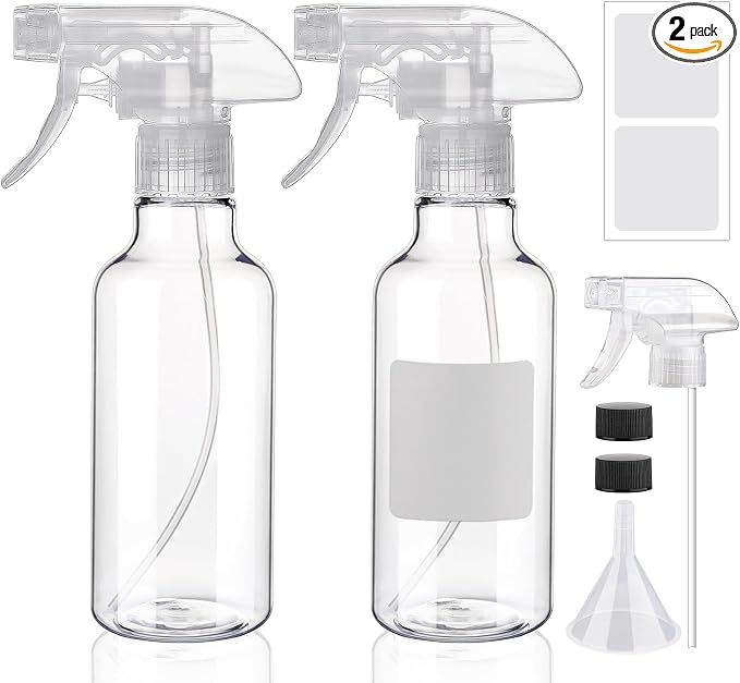 Spray Bottles 16.9oz 2 Pack Plastic Empty Spray Bottle by Hethyo