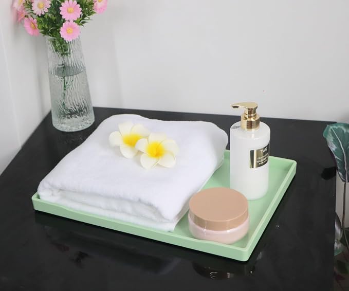 Green Serving Tray, Laegr Tray for Serving Accessory, Perfume and Display Use. - Image 7